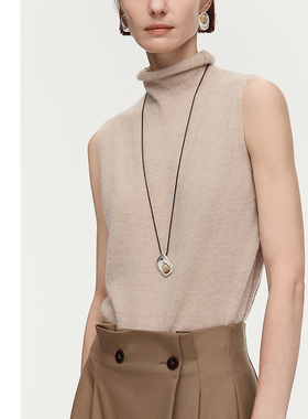 【灵感搭配】AUM噢姆2026年春季新款自然纹理圆润弧线图画石项链