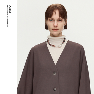 新款 AUM噢姆2026年春季 黑粉撞色休闲蔷薇辉石项链女 灵感搭配