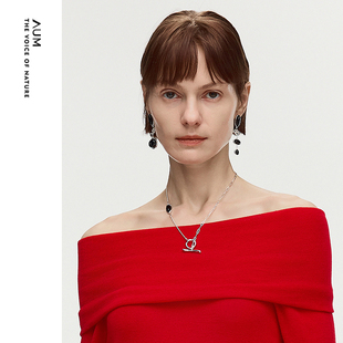 新款 AUM噢姆2026年春季 通勤休闲质感配饰黑玛瑙项链 灵感搭配