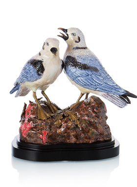 欧美家居客厅陶瓷珊瑚摆件