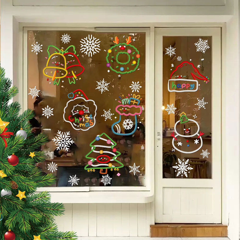 爱情树玻璃橱窗PVC透明无胶