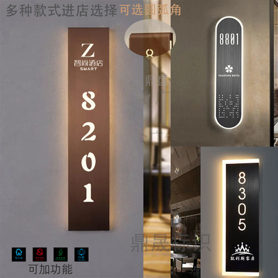 不锈钢发光门牌新款创意