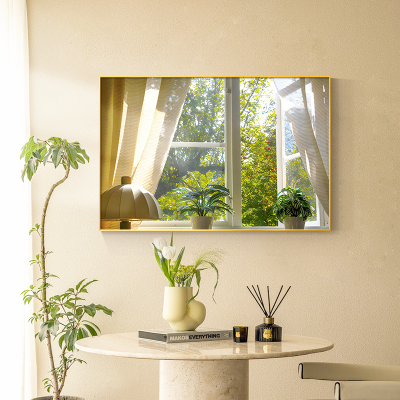 北欧ins风客厅装饰画窗外风景餐厅挂画温馨酒店民宿卧室床头壁画