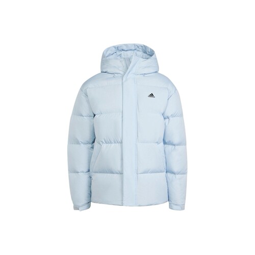 adidas 阿迪达斯羽绒服男女同款鸭绒保暖休闲连帽600蓬蓝色JM9128