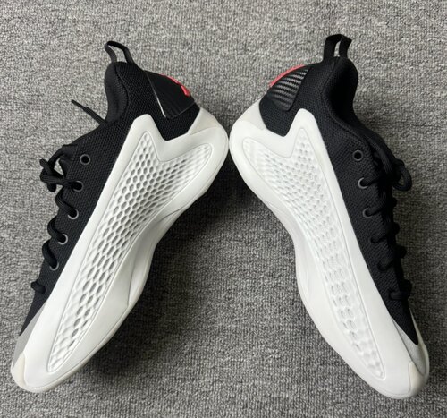 adidas A.E. 1 防滑耐磨透气 低帮 篮球鞋 男款 白黑红JQ6140