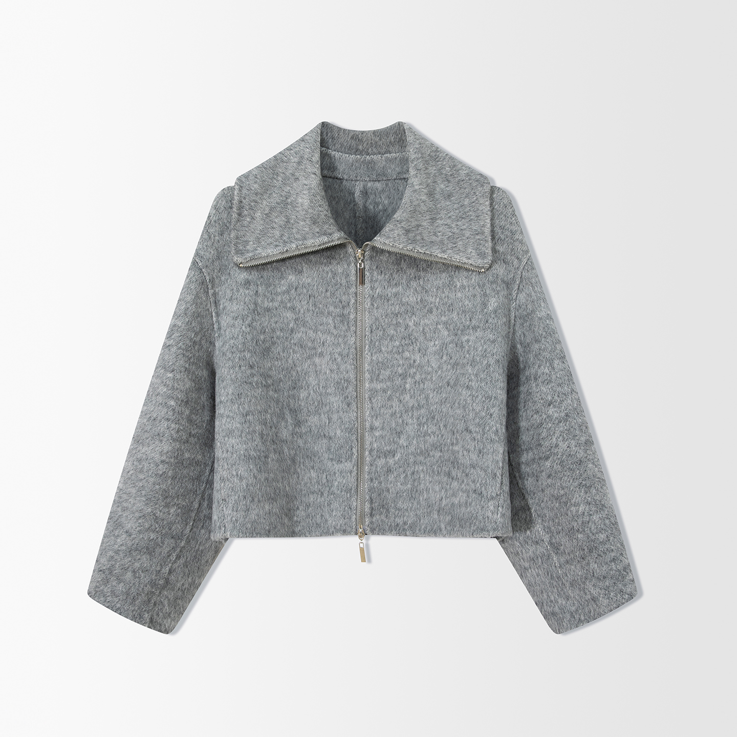 毛呢外套女小个子双面羊绒大衣