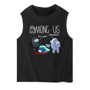 Among Us狼人杀steam在我们之中手游戏无袖t恤衫男士纯棉背心衣服