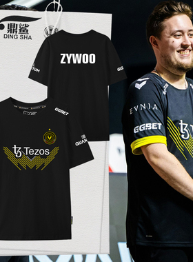 vitality战队队服zywoo小蜜蜂同款比赛服短袖t恤衫男女纯棉半袖体