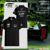 t恤半袖 标致车队服勒芒wec汽车赛车服车友会polo衫 男女带有领短袖