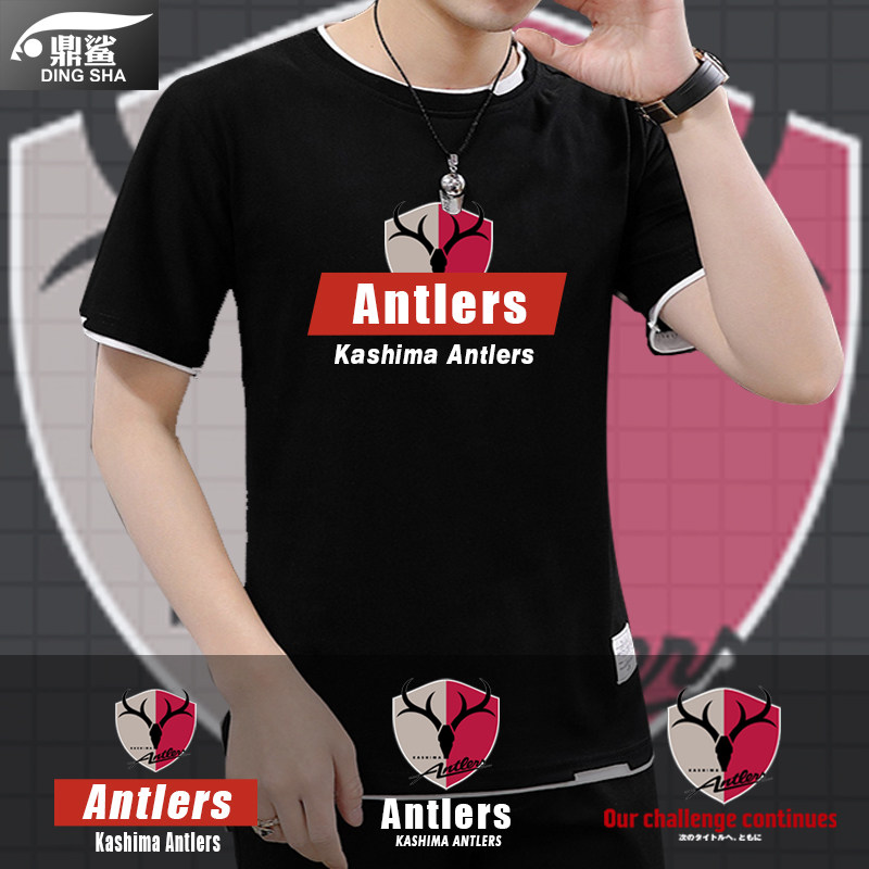 队服日本足球迷假两件短袖t恤衫图片