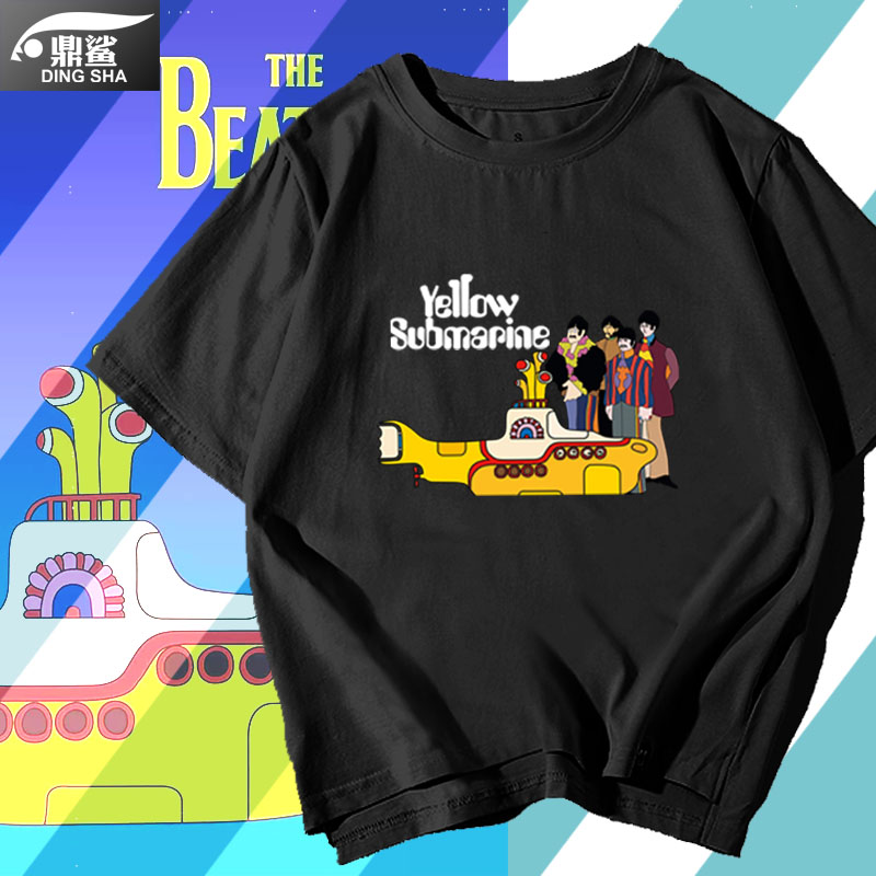 甲壳虫乐队英国摇滚半截袖披头士