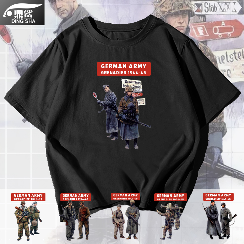 二战德军t恤衫男女可定制工装