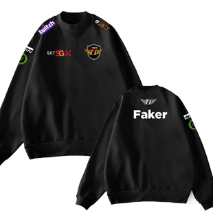 联盟SKT T1战队队服圆领卫衣男女stk1比赛服保暖加绒长袖套头衣服