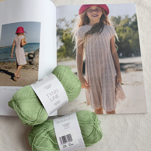 菲欧娜连衣裙DIY材料包挪威进口线TYNN LINE春夏线