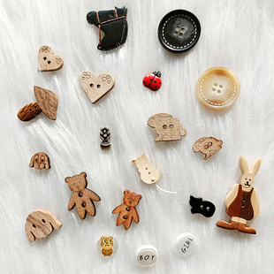 外套开衫 金属 扣子 KNOPF进口樱桃蘑菇可爱卡通纽扣红 德国JIM