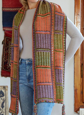 吉吉彩格围巾 土耳其Spiral+16 Fingering美利奴羊毛编织材料包