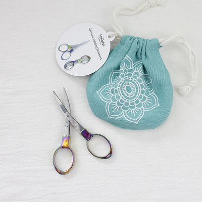 毛线街进口折叠剪刀迷你便携