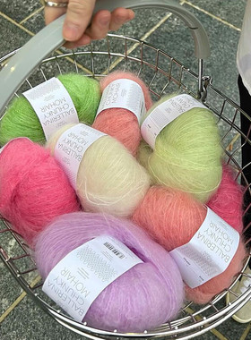 Sandnes garn 春夏新款Ballerina Chunky Mohair马海毛编织线