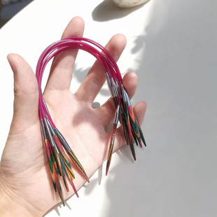 子针 25cm环针进口桦木袖 毛线针循环针环形针 Symfonie KnitPro