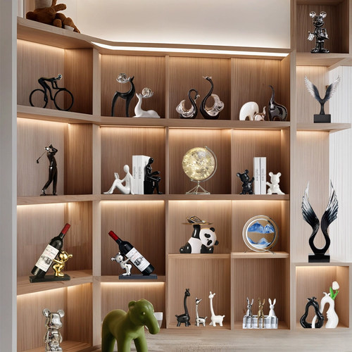 轻奢酒柜装饰品摆件轻奢高档客厅家居好物电视机柜展示柜高级感