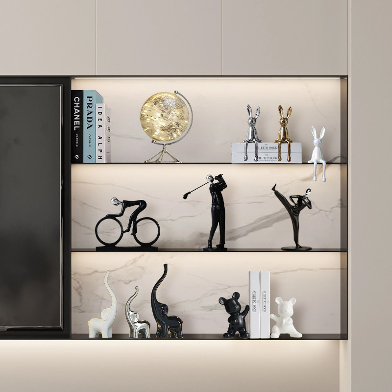 家居客厅书柜电视柜办公室工艺品现代简约抽象运动人物装饰品摆件,家居饰品,装饰摆件,淘宝优惠券,粉丝福利购,淘宝优惠卷