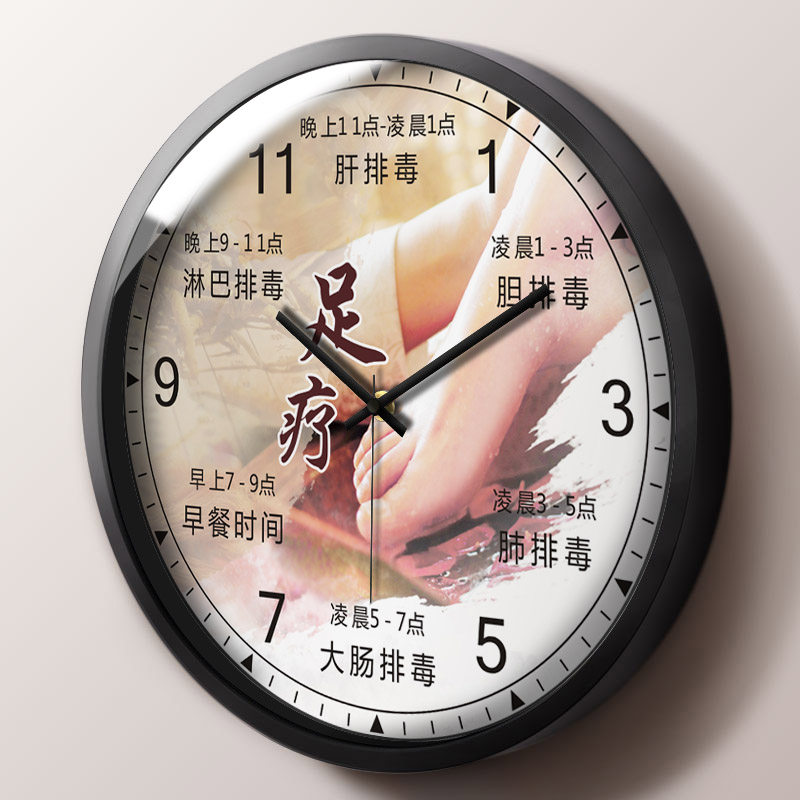 足道养生时辰挂墙装饰