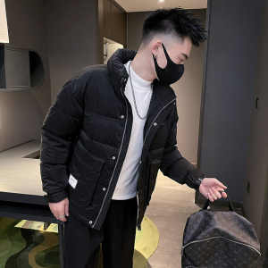 6670-P155 男款冬季纯色服羽绒百搭潮流保暖外套-1 控205图片