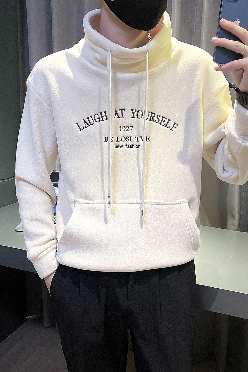 6690-P78冬季休闲高领加绒加厚男士卫衣潮流网红外套-6控108,男装卫衣,电商D319