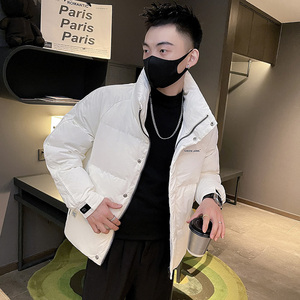 6669-P168 冬季休闲立领纯色学生潮流外套男羽绒服-1 控228图片