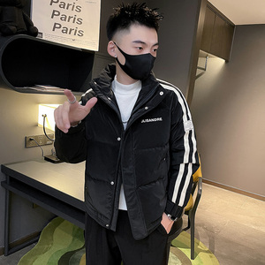 6662-P178 冬季休闲立领条纹潮流男士羽绒服保暖个性外套-3 控238图片