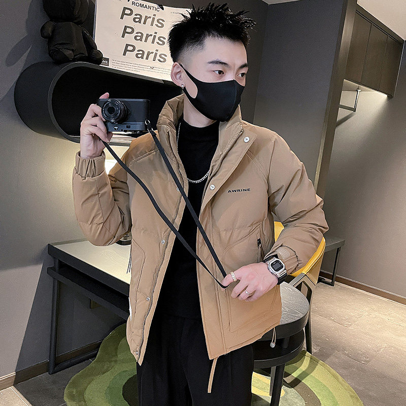 6661-P175 冬季韩版简约字母潮流男士羽绒服外套-4 控235图片