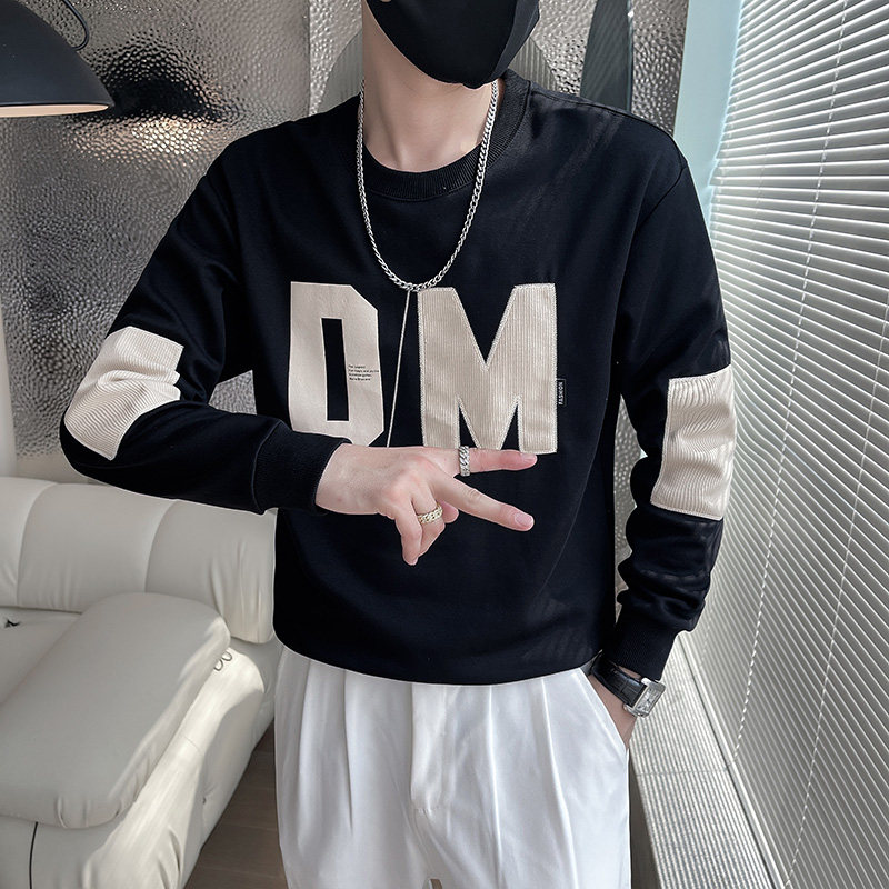 6593-P68圆领卫衣男潮春秋季字母潮牌外套体恤控98,男装卫衣,电商D319