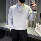 6684-P68冬季纯色肌理感男士宽松毛衣长袖针织衫体恤-5控98，男装针织衫/毛衣，电商D319