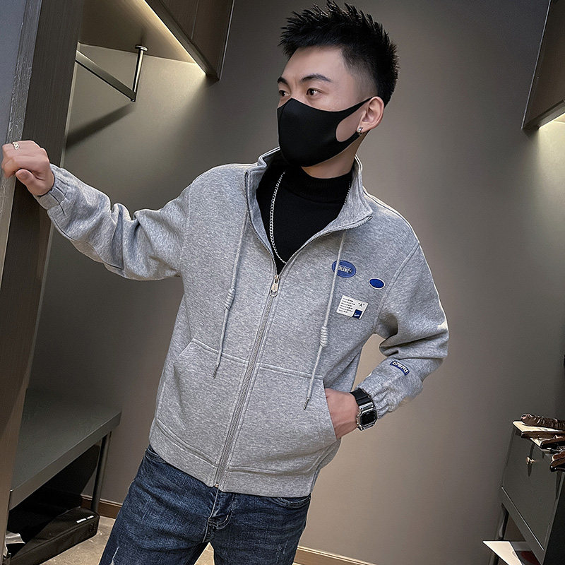 6578-P88 外套男修身上衣春秋季百搭休闲学生运动服夹克-3 控118图片