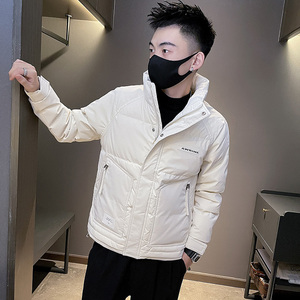 6661-P175冬季韩版简约字母潮流男士羽绒服外套-7控235