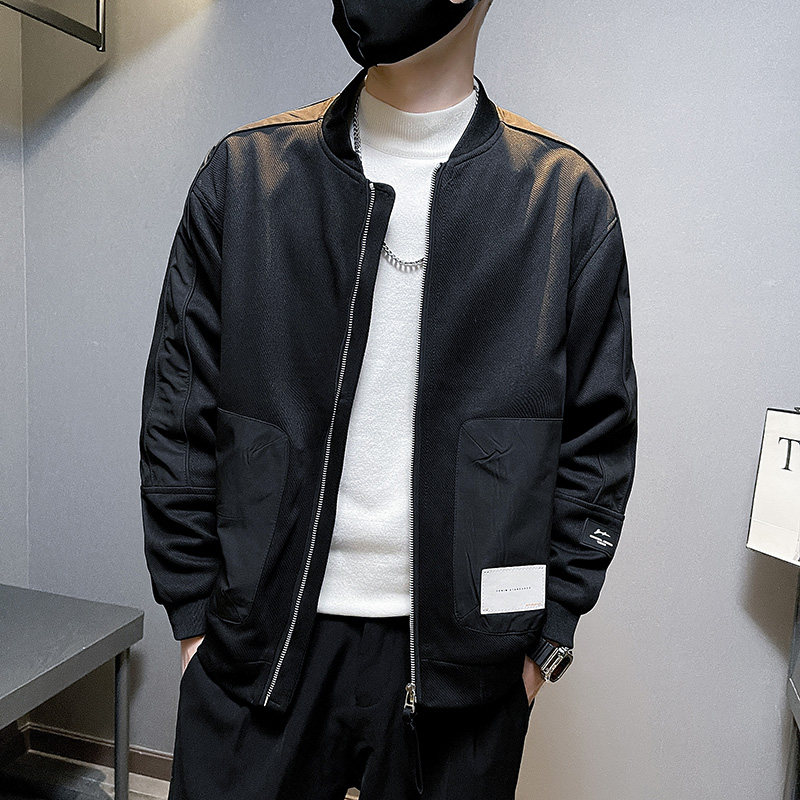 6672-P108复古夹克男士冬季棒球服潮牌潮流百搭外套-1控148,男装夹克,电商D319