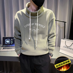 6690-P78 冬季休闲高领加绒加厚男士卫衣潮流网红外套-6 控108,男装卫衣,电商D319