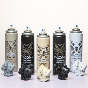 霸霸玩模 青鸟川 水性喷罐补土平滑亮黑灰白肤色亮光消光保护漆