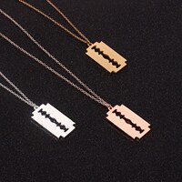 Accessories couple blade Necklace Steet hip hop Fashion Pend