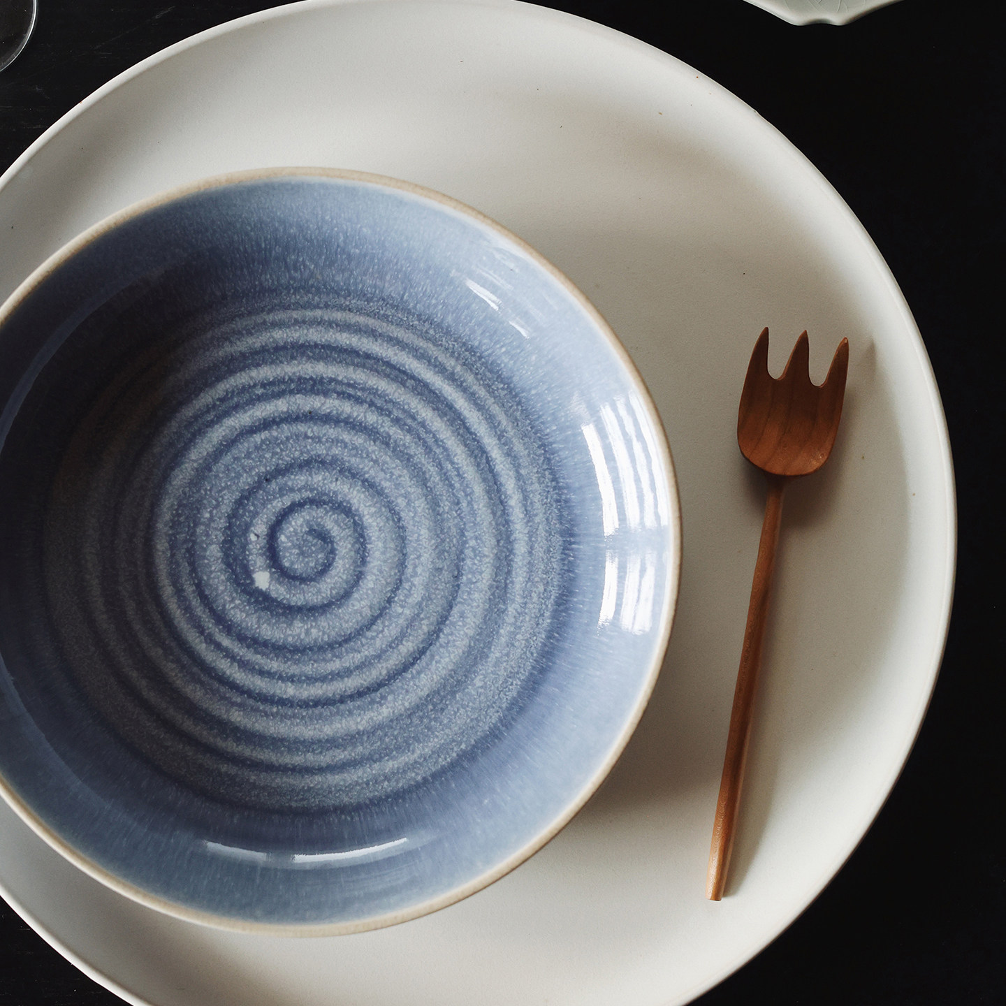 收集时光 英单经典 窑变同心纹蓝色汤盘 汤菜炖菜深盘 沙拉盘,餐饮具,盘,淘宝优惠券,粉丝福利购,淘宝优惠卷