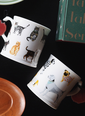 收集时光 SUN TO MOON 尾巴餐桌系列 大容量马克杯 水杯 牛奶杯