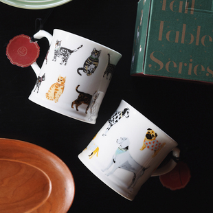 收集时光 SUN TO MOON 尾巴餐桌系列 大容量马克杯 水杯 牛奶杯