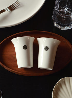 收集时光 Camus say 留白手握杯 陶瓷咖啡杯 品茶杯 水杯 手冲杯