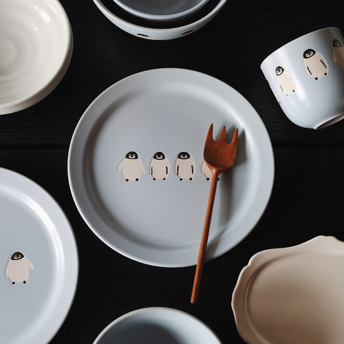 收集时光 Camus say 企鹅朋友系列 马克杯 小平盘 麦片碗 米饭碗