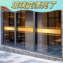 金色门贴纸自粘厨房玻璃推拉门腰线办公室移门缝隙装饰墙贴防撞条