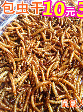 10元3包 香喷喷的面包虫干黄粉虫仓鼠粮食50g 金丝熊仓鼠用品龟粮