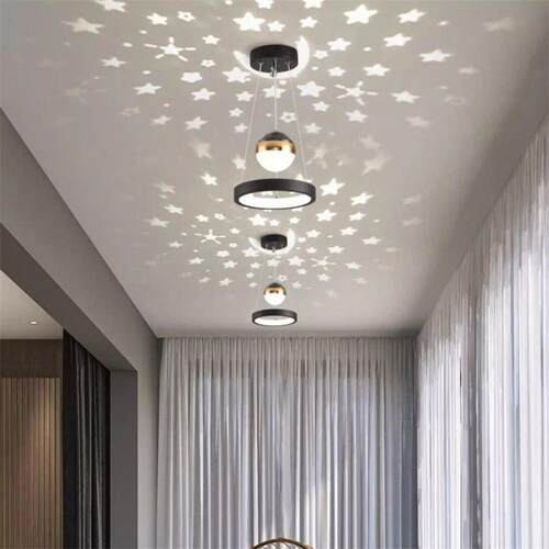 过道灯走廊灯现代简约创意网红星空灯楼梯玄关阳台床头小吊灯个性