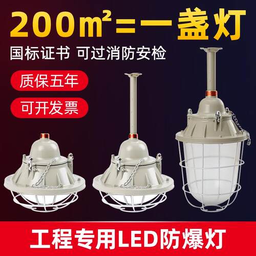 国标LED防爆灯工厂房车间照明灯灯罩仓库灯隔爆型灯专用加油站灯