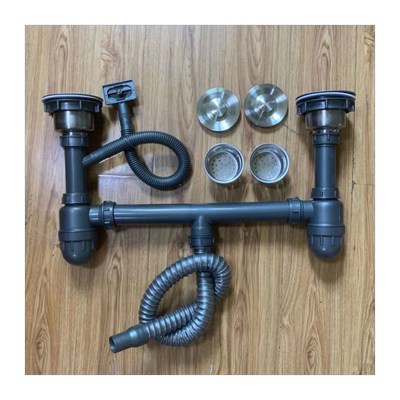 厨房不锈钢水槽单槽双槽下水器排水管洗菜盆洗碗池下水管