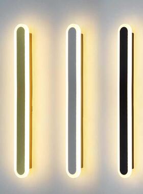 新款卧室客厅现代极简约创意led背景墙走廊过道楼梯床头长条壁灯